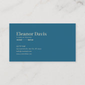 Enchanted Night Landscape Gold Rose Floral Palace Visitekaartje (Achterkant)