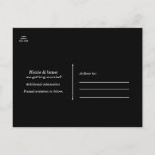 Enchanted Night Lights Elegant Save the Date Aankondigingskaart (Achterkant)