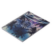 Enchanted Night Sky Evening Beach Lights Journal Notitieboek (Linkerzijde)