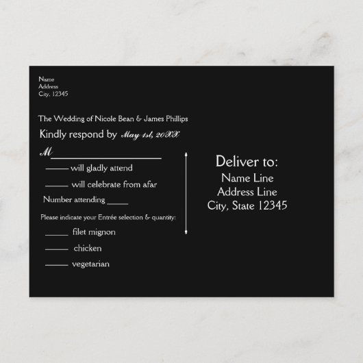 Enchanted Night Sky Evening Beach Lights RSVP Uitnodiging Briefkaart (Achterkant)