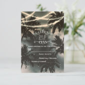 Enchanted Night Sky Palm Trees & Lights RSVP (Staand voorkant)