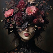 Enchanted Noir - Gotische Bloemengodin Decoupage Tissuepapier