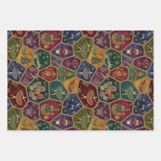 Enchanted Nutcracker Ballet Christmas Inpakpapier Vel (Voorkant)