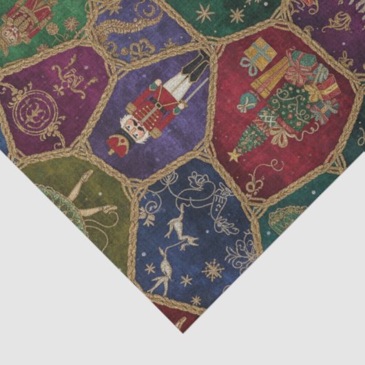 Enchanted Nutcracker Ballet Christmas Tissuepapier (Detail)