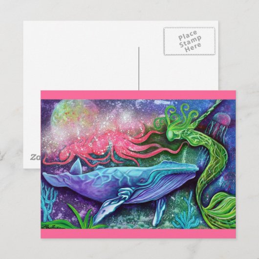 Enchanted Ocean Art Briefkaart (Voorkant / Achterkant)