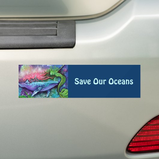 Enchanted Ocean Art Bumpersticker (Op auto)