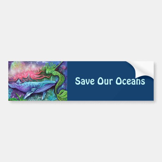Enchanted Ocean Art Bumpersticker (Voorkant)