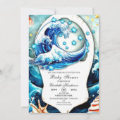 Enchanted Ocean Waves Baby shower Kaart (Voorkant)