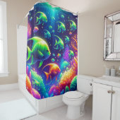 "Enchanted Ocean Whimsy" Douchegordijn (In situ)