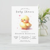 Enchanted Online Duck Baby shower Kaart (Staand voorkant)