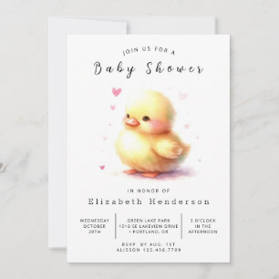 Enchanted Online Duck Baby shower Kaart