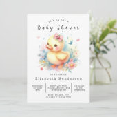 Enchanted Online Duck Baby shower Kaart (Staand voorkant)
