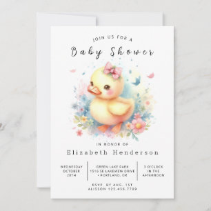 Enchanted Online Duck Baby shower Kaart