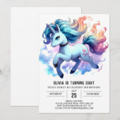 Enchanted Online Paard Verjaardag Kaart (Voorkant / Achterkant)