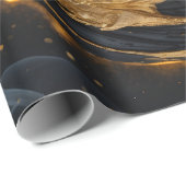 Enchanted Ornament Golden Holiday Gift Wrap Cadeaupapier (Rol Hoek)