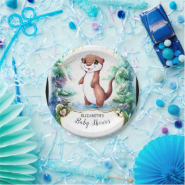 Enchanted Otter Baby shower Papieren Bordje