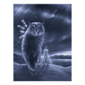 Enchanted Owl Glossy Poster (Voorkant)
