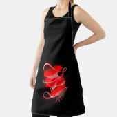 Enchanted Oyster Glowing Red Mushroom Zwart Schort (Insitu)