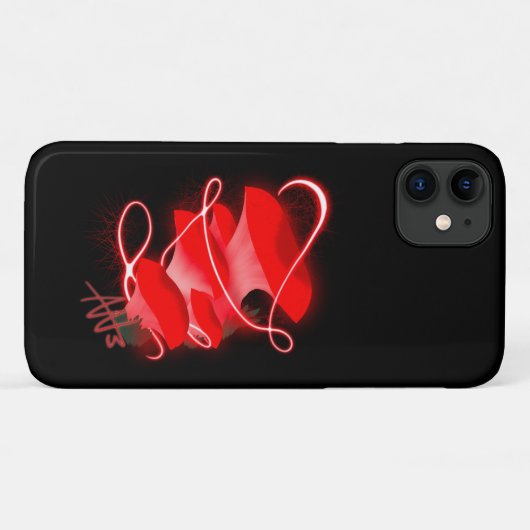 Enchanted Oyster Glowing Rode Paddestoel Telefoon  Case-Mate iPhone Case (Achterkant (horizontaal))