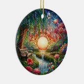 Enchanted Park Glas in lood Mozaïek Keramisch Ornament (Rechts)