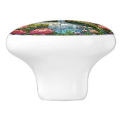 Enchanted Park Glas in lood Mozaïek Keramische Knop (Zijkant)