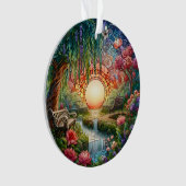 Enchanted Park Glas in lood Mozaïek Ornament (voorkant)