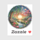 Enchanted Park Glas in lood Mozaïek Sticker (Vel)