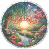 Enchanted Park Glas in lood Mozaïek Sticker (Voorkant)