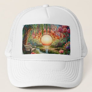 Enchanted Park Glas in lood Mozaïek Trucker Pet