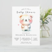 Enchanted Pastel Beer Baby shower Kaart (Staand voorkant)