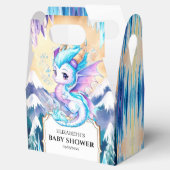 Enchanted Pastel Dragon Baby shower Bedankdoosjes (Geopend)