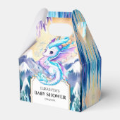 Enchanted Pastel Dragon Baby shower Bedankdoosjes (Voorkant Zijde)