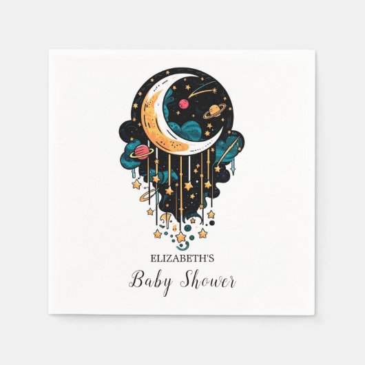 Enchanted Pastel Stars Baby shower Servet (Voorkant)