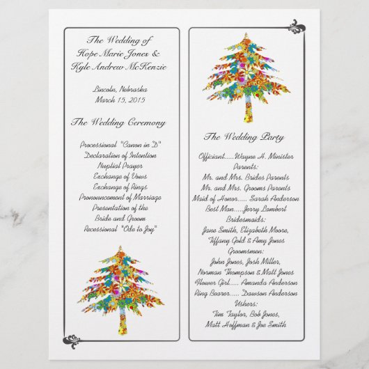 Enchanted Pine Tree Forest Wedding (Voorkant)