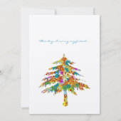 Enchanted Pine Tree Forest Wedding Kaart (Achterkant)