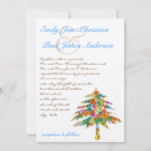 Enchanted Pine Tree Forest Wedding Kaart (Voorkant)