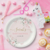 Enchanted Pink Butterfly Papieren Bordje (Feest)