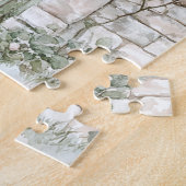 Enchanted Pink Floral Garden Bunny Legpuzzel (Zijkant)