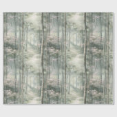 Enchanted Pink Floral Garden Verjaardag Cadeaupapier (Vlak)