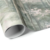 Enchanted Pink Floral Garden Verjaardag Cadeaupapier (Rol Hoek)