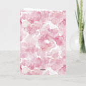 Enchanted Pink Floral Uil Verjaardag Kaart (Achterkant)