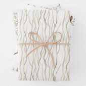 Enchanted Pink Flower Uil Verjaardag Inpakpapier Vel (In situ)