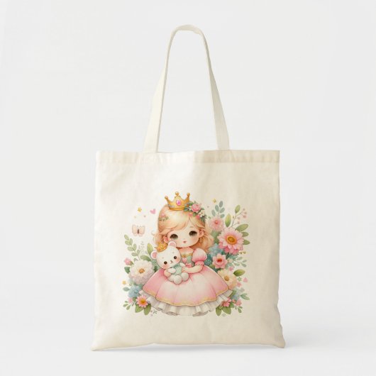 Enchanted Princess & Beer -  naam Tote Bag (Voorkant)