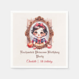 Enchanted Princess Birthday Invitation Snow White Servet