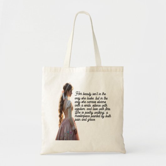 Enchanted Princess Canvas tas - Roos Garden Dream (Voorkant)