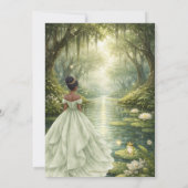 Enchanted Princess & Frog Fairytale Quinceañera  Kaart (Achterkant)