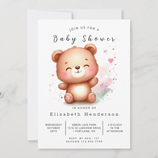 Enchanted Printable Beer Baby shower Kaart (Voorkant)