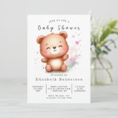 Enchanted Printable Beer Baby shower Kaart (Staand voorkant)