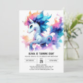 Enchanted Printable Horse Verjaardag Kaart (Staand voorkant)