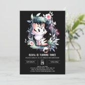 Enchanted Printable Tiger Birthday Kaart (Staand voorkant)